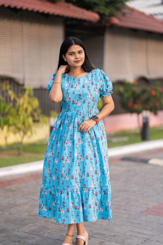 Agal premium cotton maternity kurti