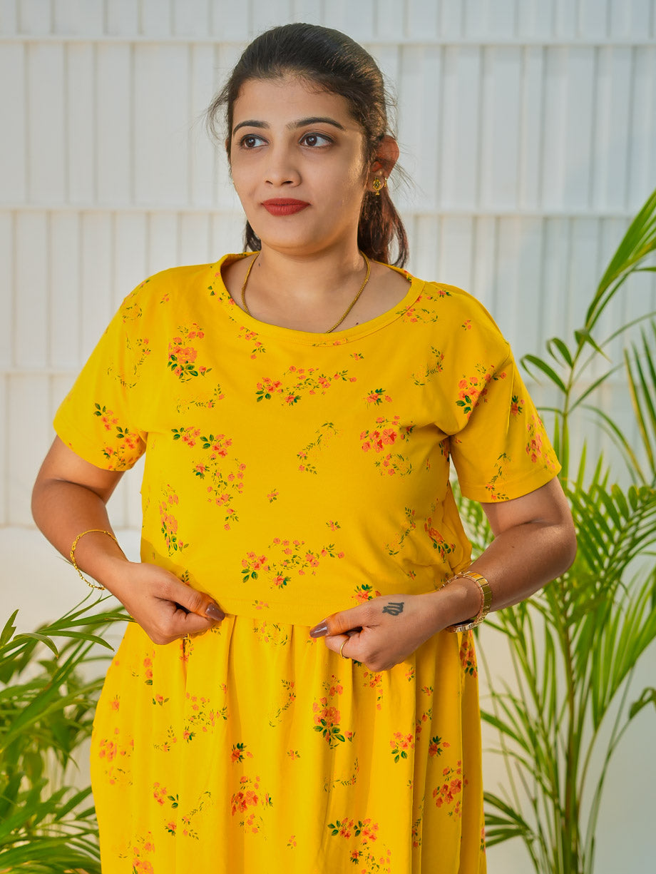 Poovizhi Premium Zipless Maternity Lounge wear