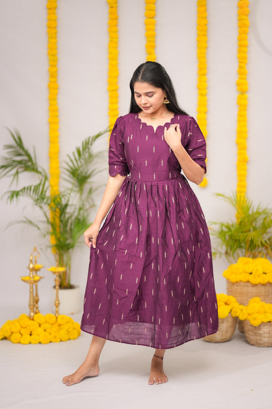 Niraimathi 11 premium raw silk maternity kurti