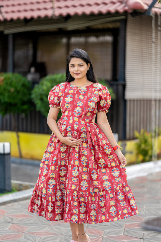 Adhulya 1 premium cotton maternity kurti