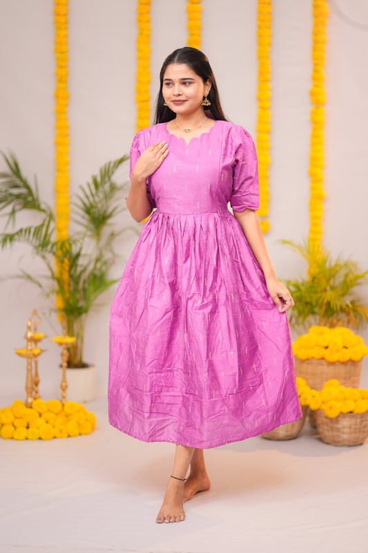 Niraimathi 4 premium raw silk maternity kurti