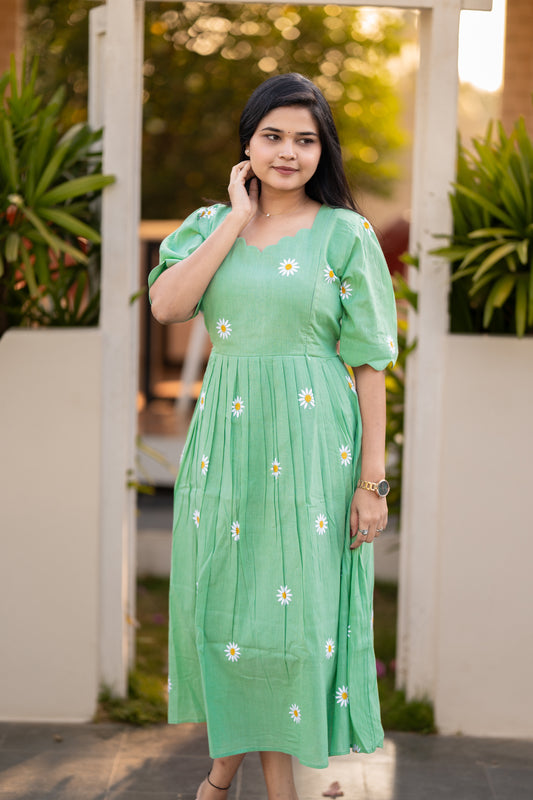 Azhagi 3 premium cotton maternity kurti