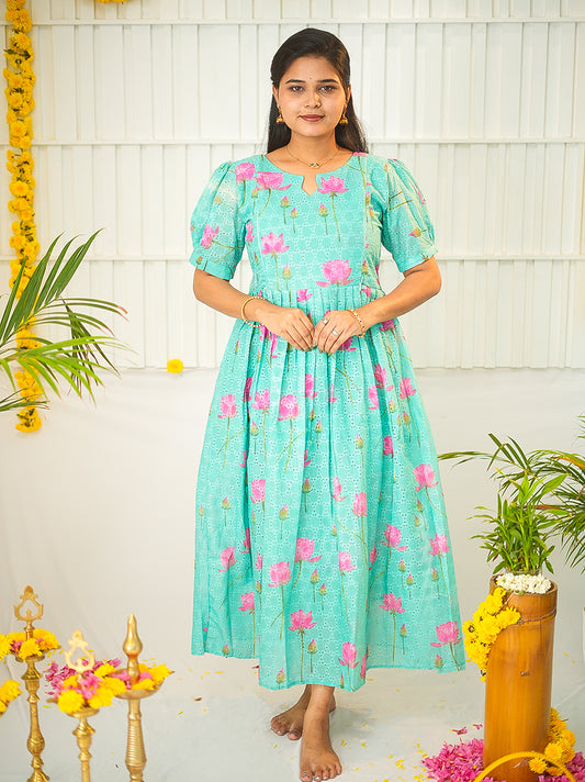 Leela Premium soft Hakoba Maternity kurtis