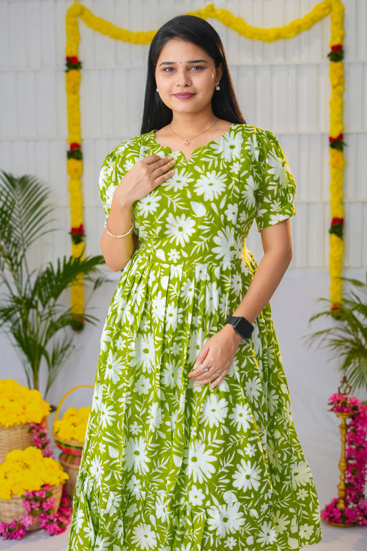 Aarthi premium cotton maternity kurti