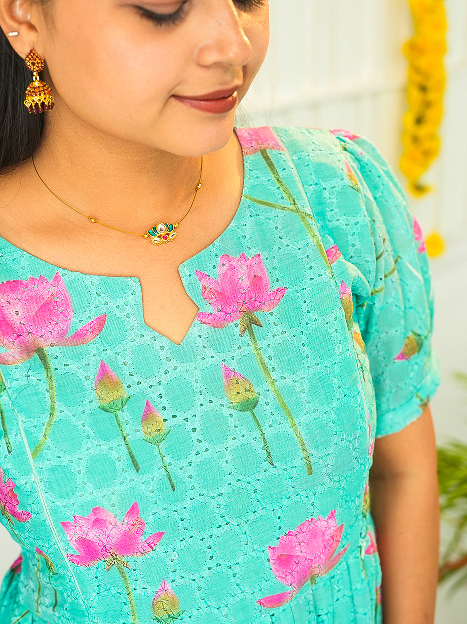 Leela Premium soft Hakoba Maternity kurtis
