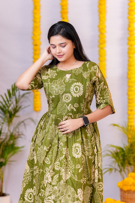 Magizh 2 premium cotton maternity kurti