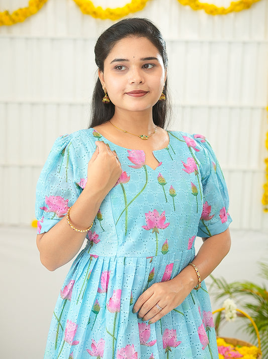 Sailu Premium soft Hakoba Maternity kurtis