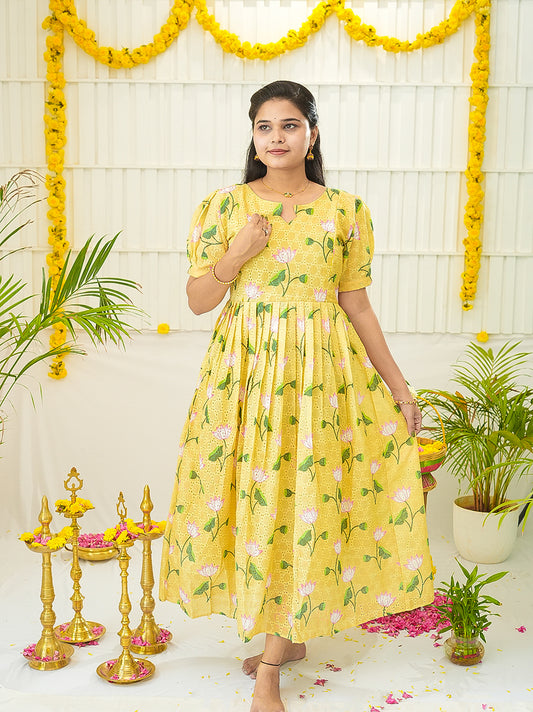 Vani Premium soft Hakoba Maternity kurtis
