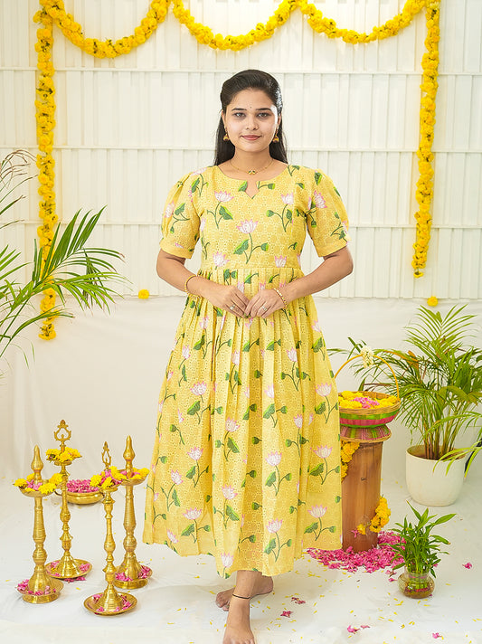 Vani Premium soft Hakoba Maternity kurtis