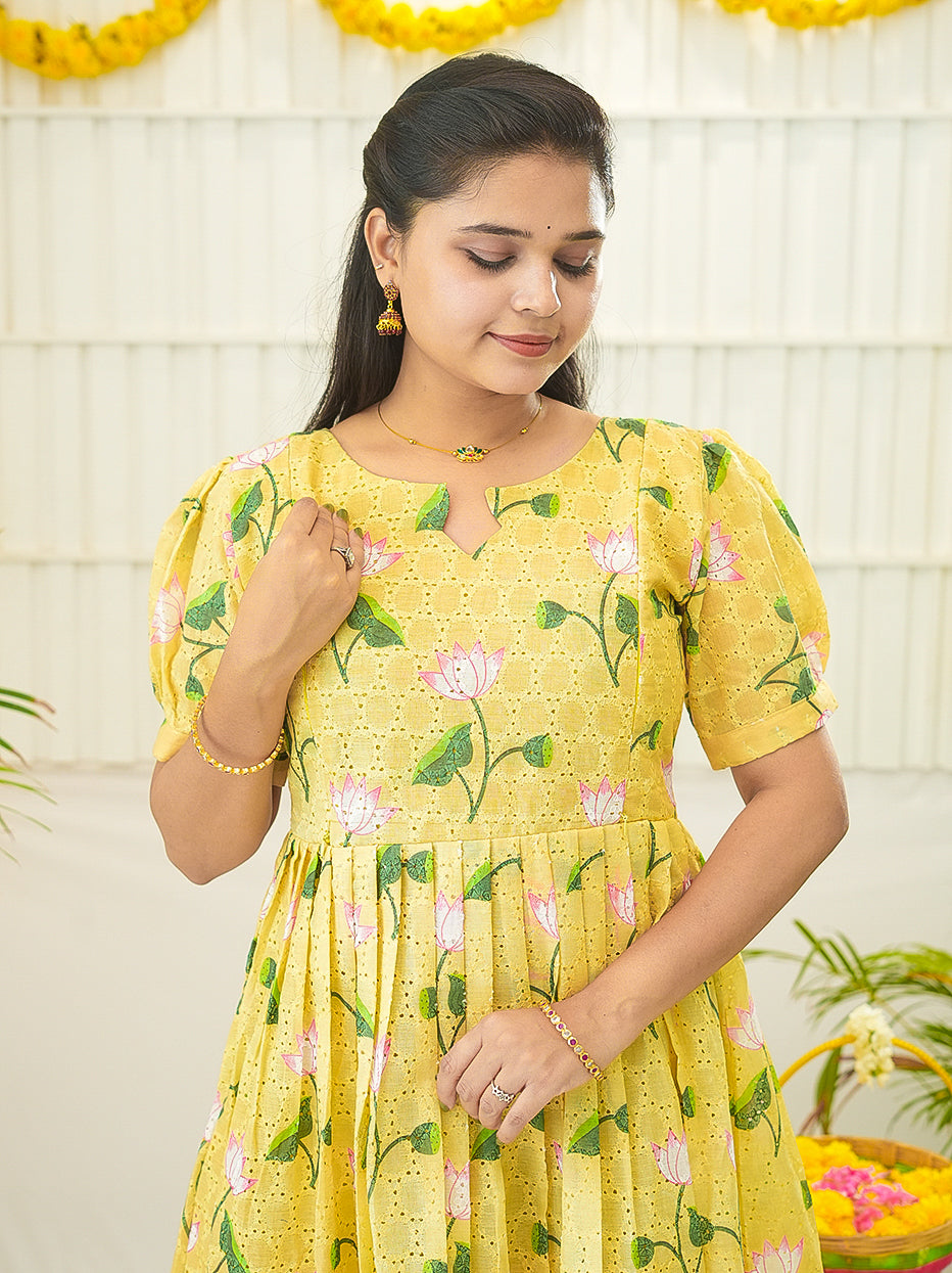 Vani Premium soft Hakoba Maternity kurtis
