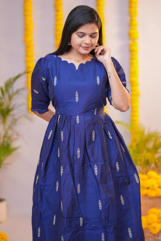Niraimathi 9 premium raw silk maternity kurti