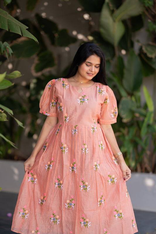 Iyal 1 premium chanderi cotton maternity kurti