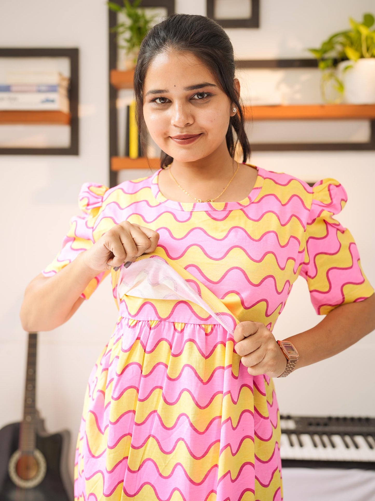 Pinky premium Zipless Maternity lounge wear
