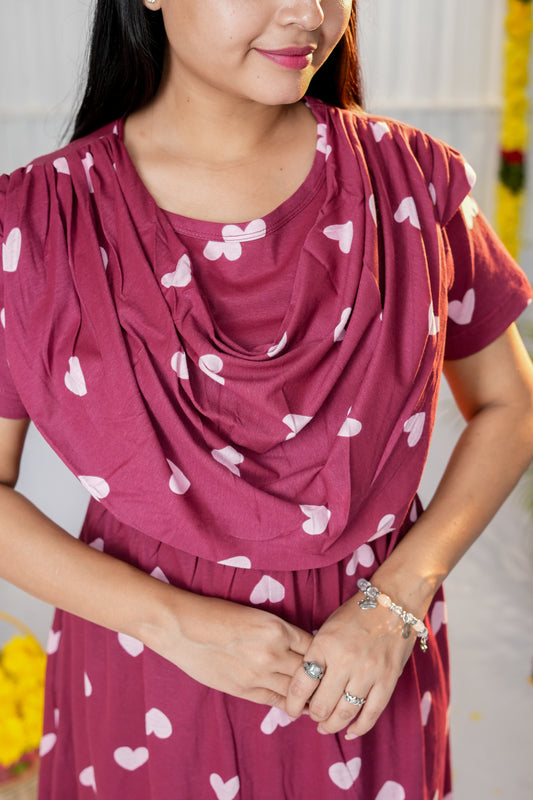 Boomi zipless maternity with shawl