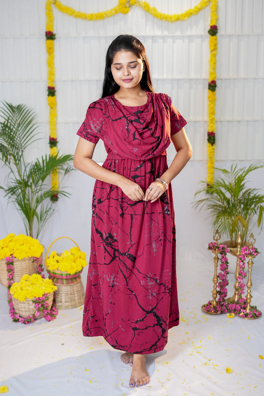 Victoria zipless maternity shawl