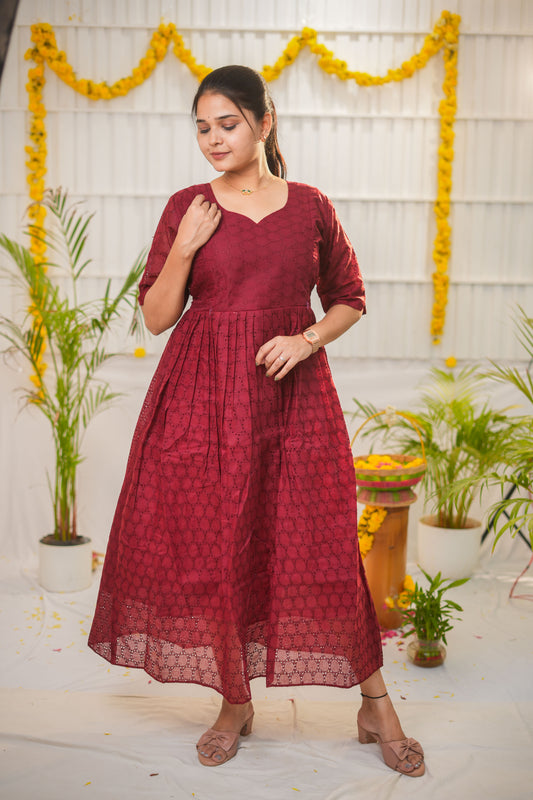 Aaradhya  premium Soft Hakoba Maternity kurtis