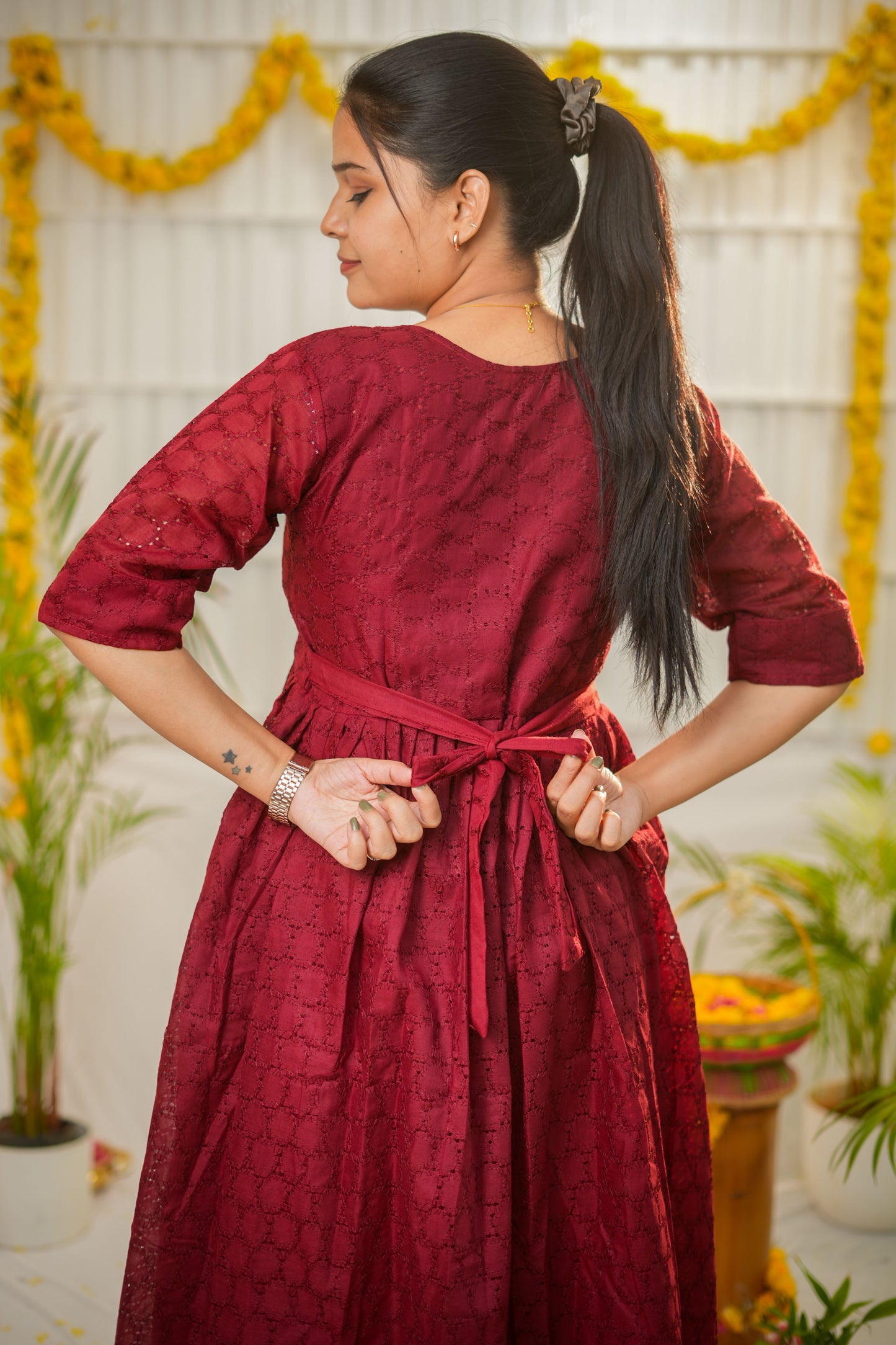 Aaradhya  premium Soft Hakoba Maternity kurtis