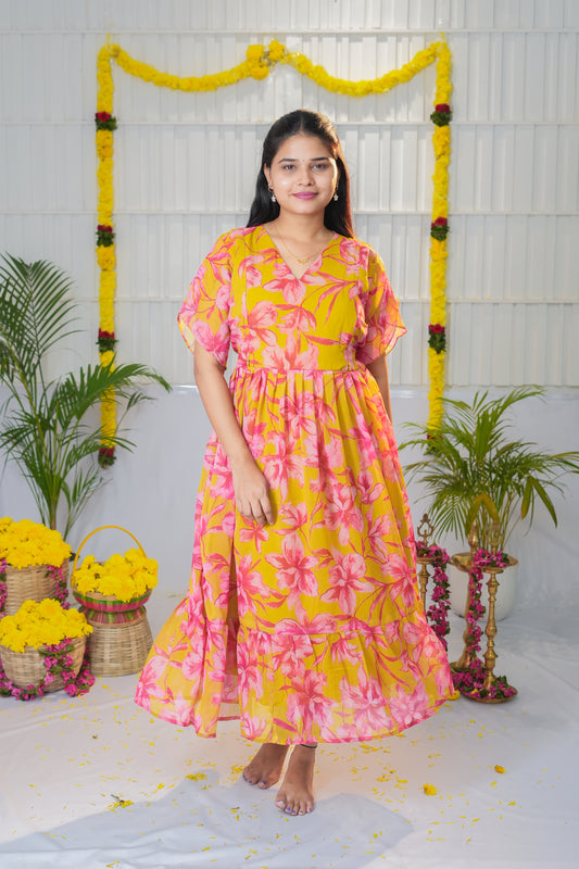 Mahima premium georgette maternity kurti