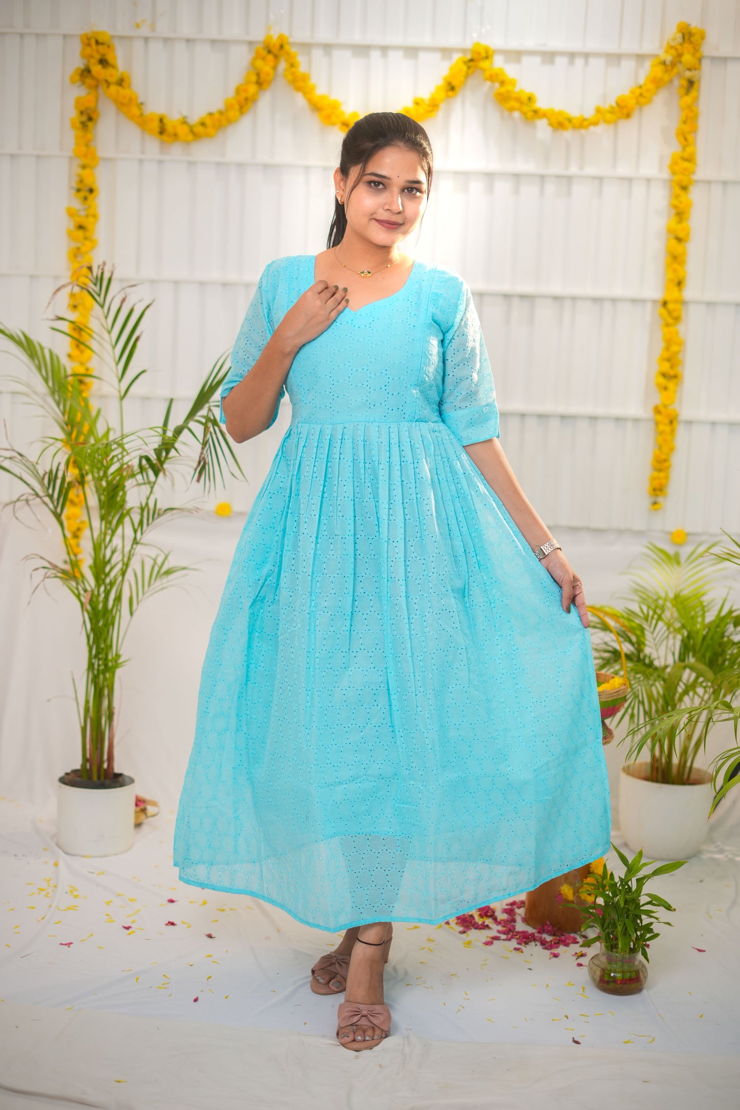 Jasmine  premium Soft Hakoba Maternity kurtis