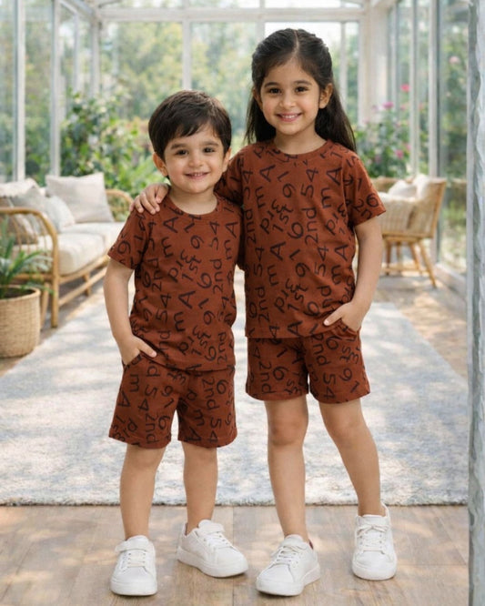 Agan 3 premium kids unisex shorts set