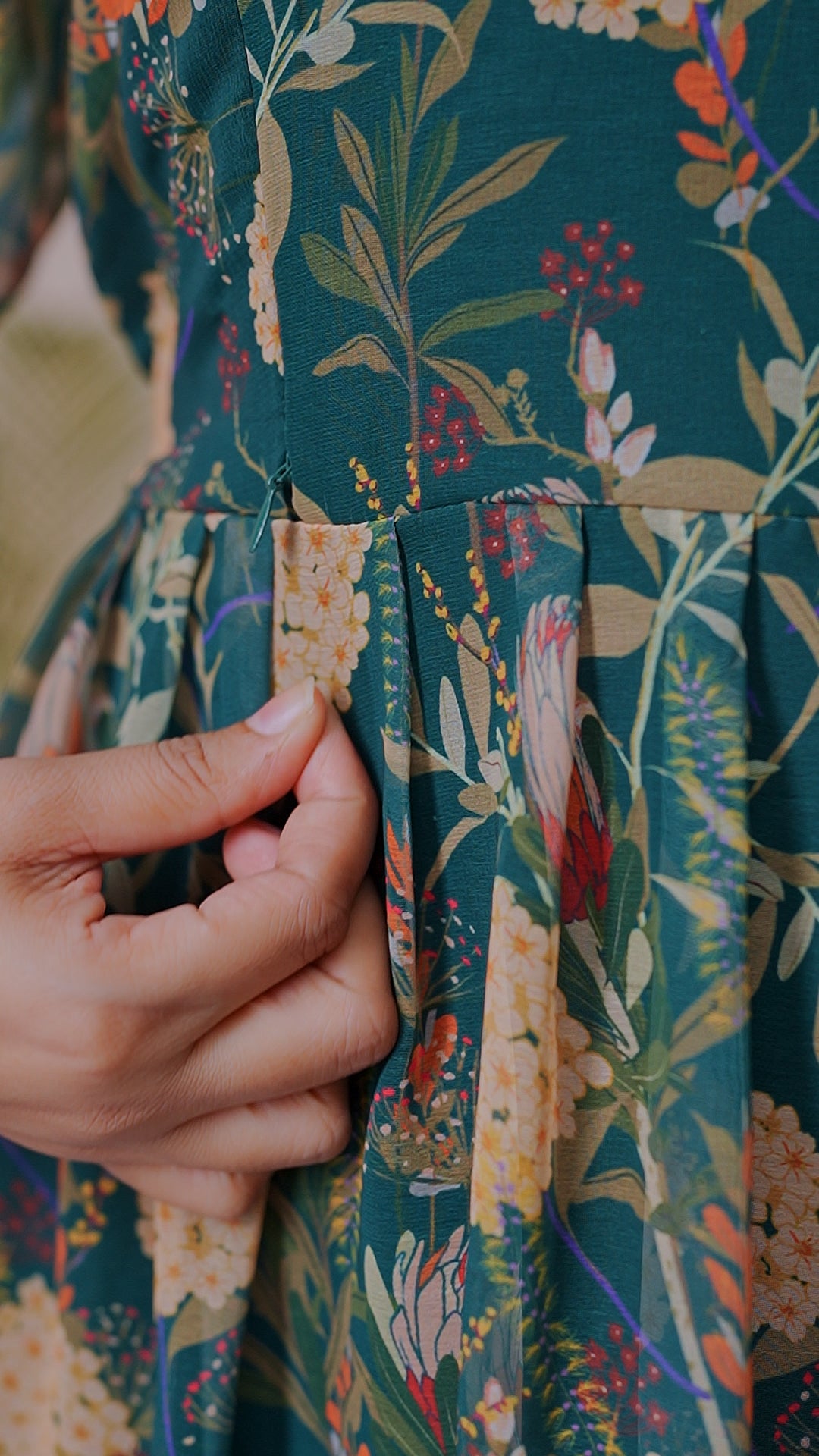 magizh premium georgette maternity kurti