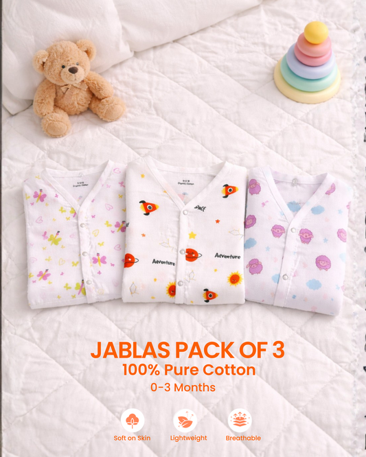 Muslin button jabla
