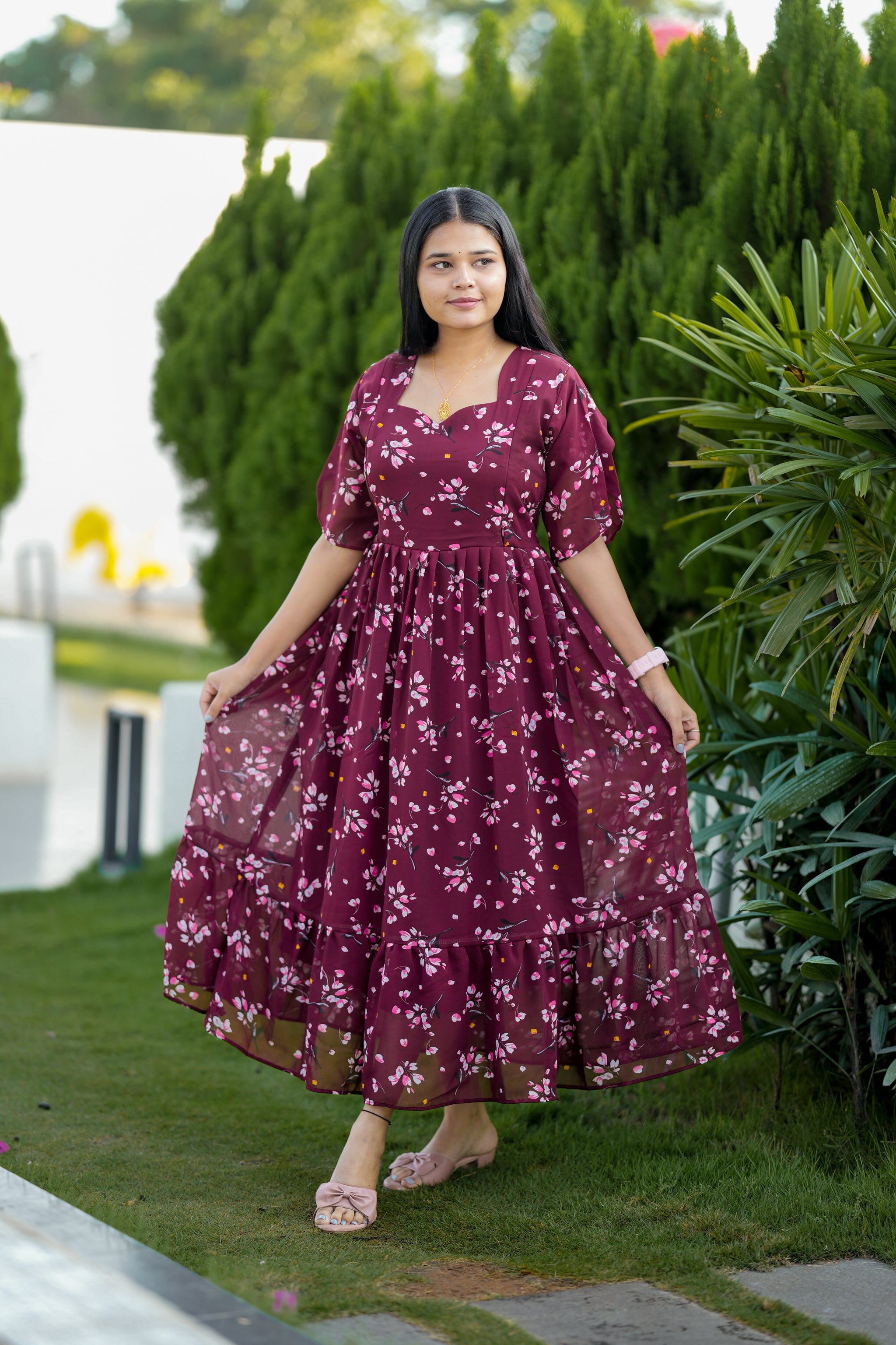 Maya premium georgette Maternity Kurthi