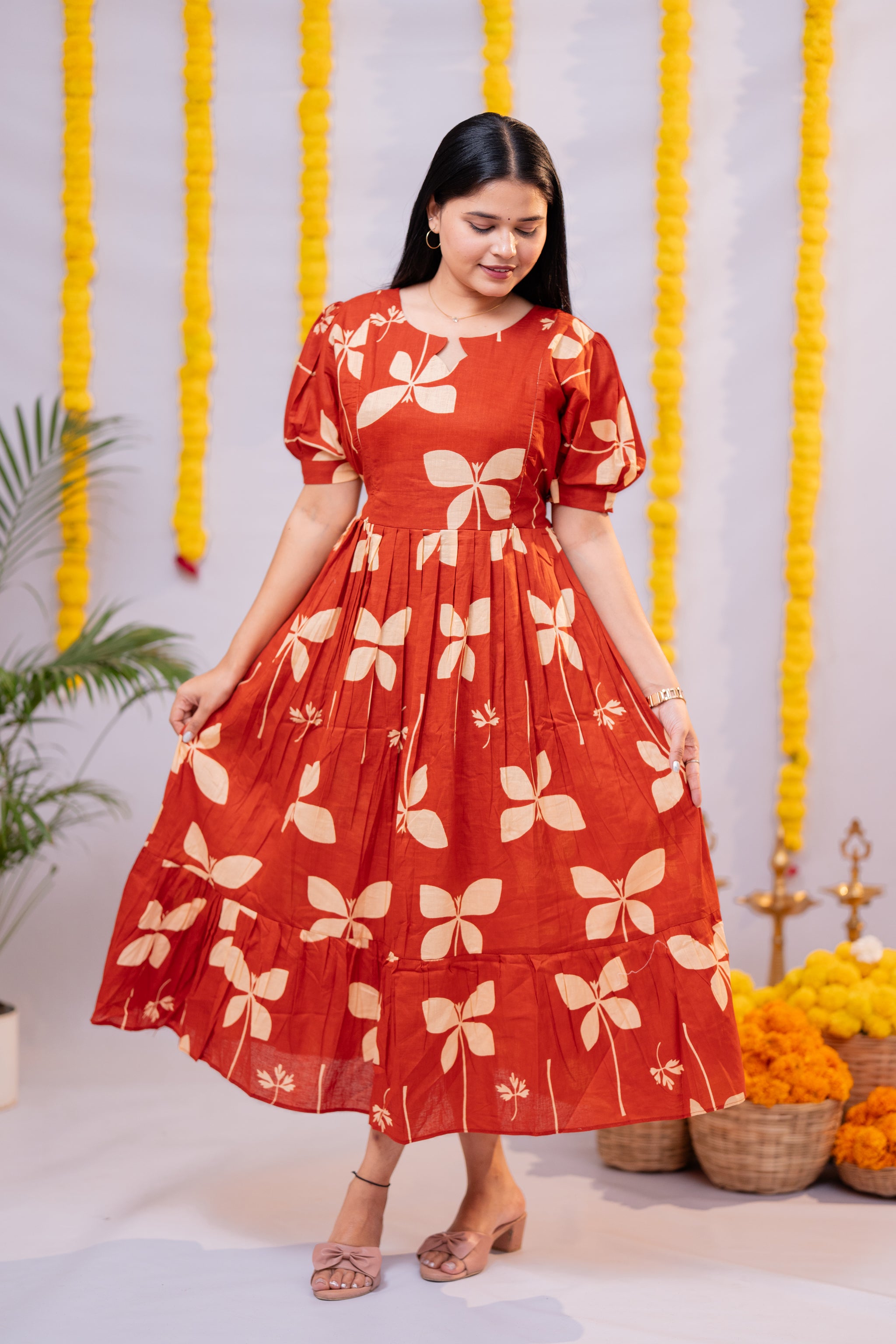 Nikitha premium cotton maternity kurti