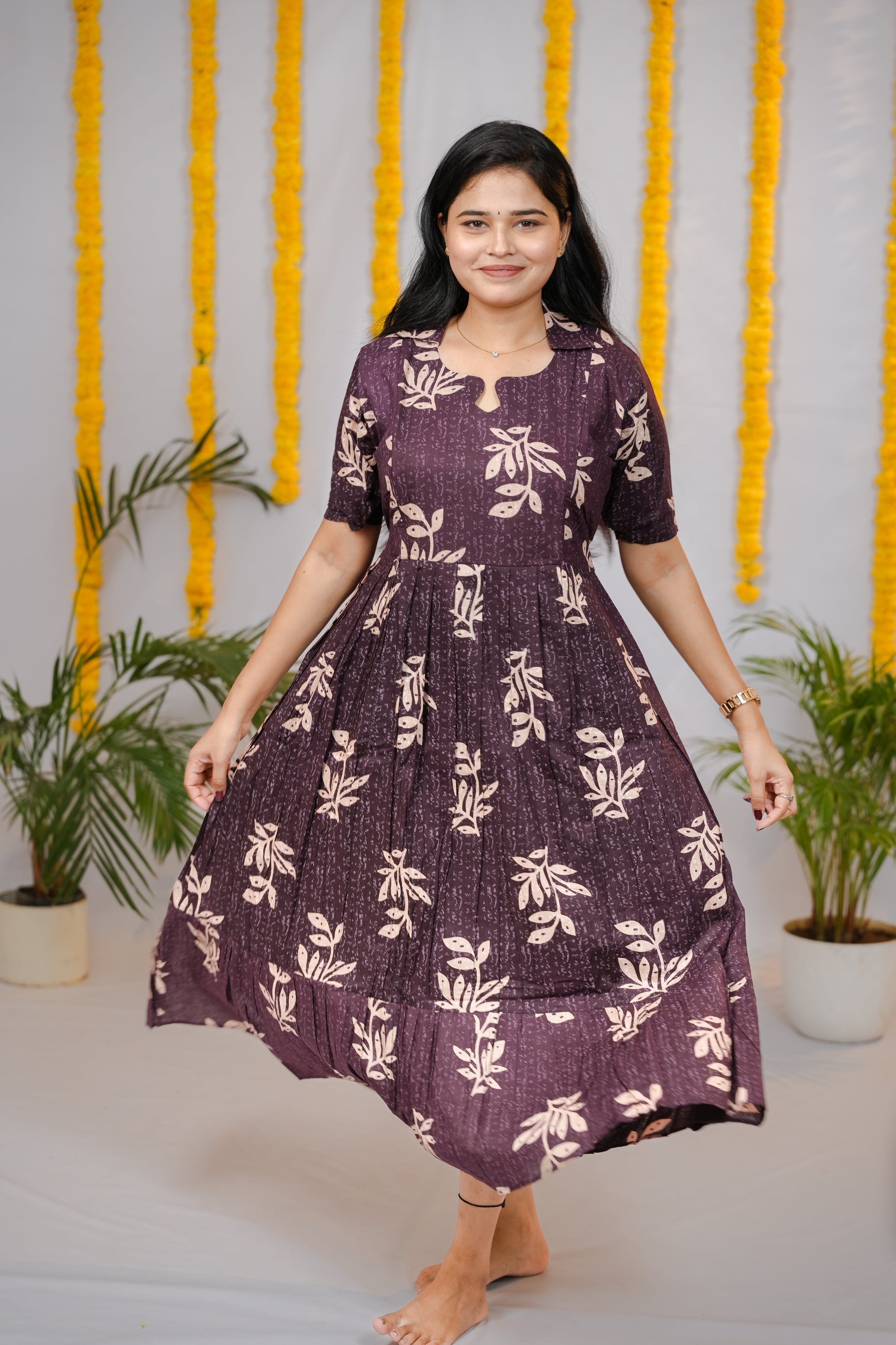 Devi premium cotton maternity kurti