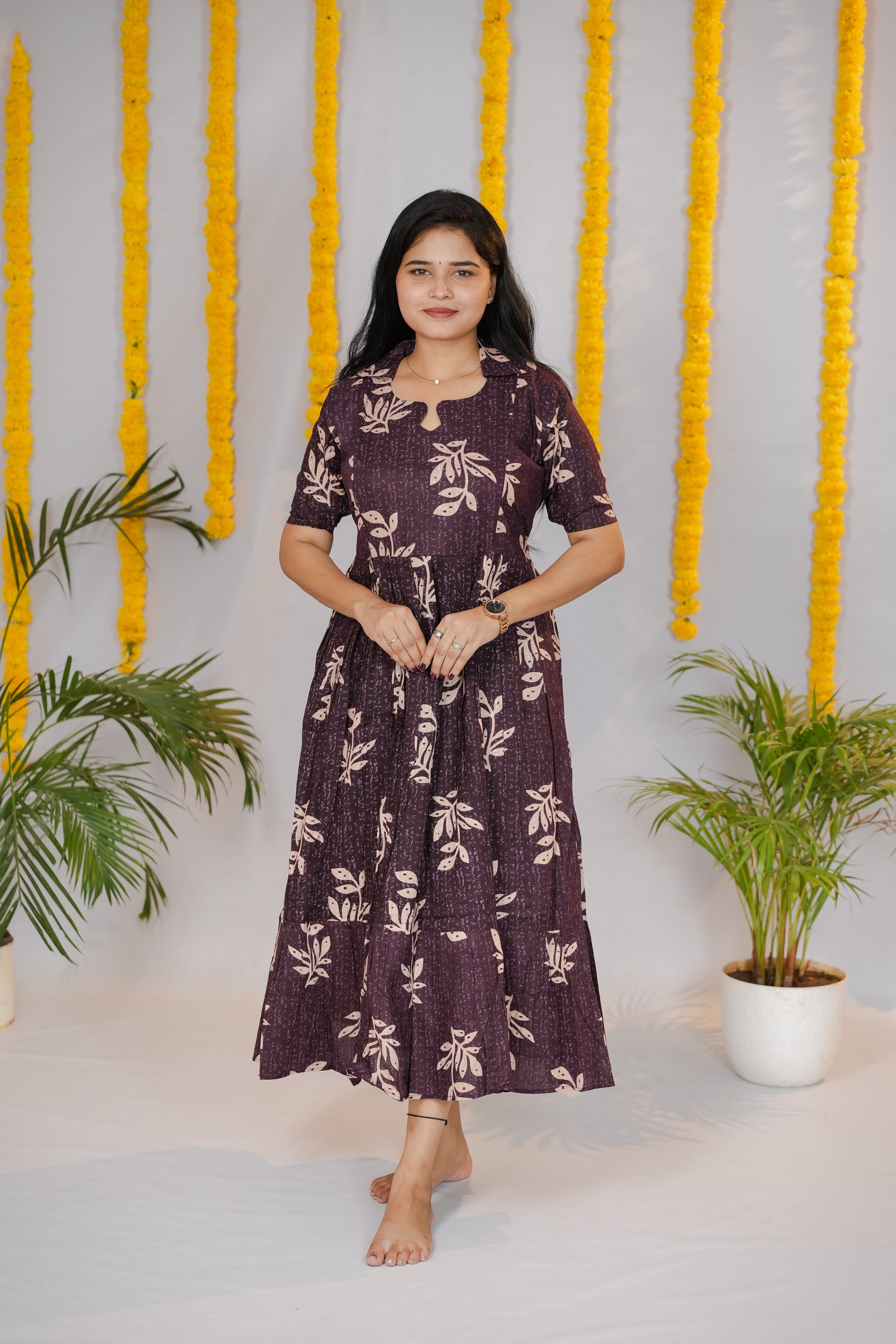 Devi premium cotton maternity kurti