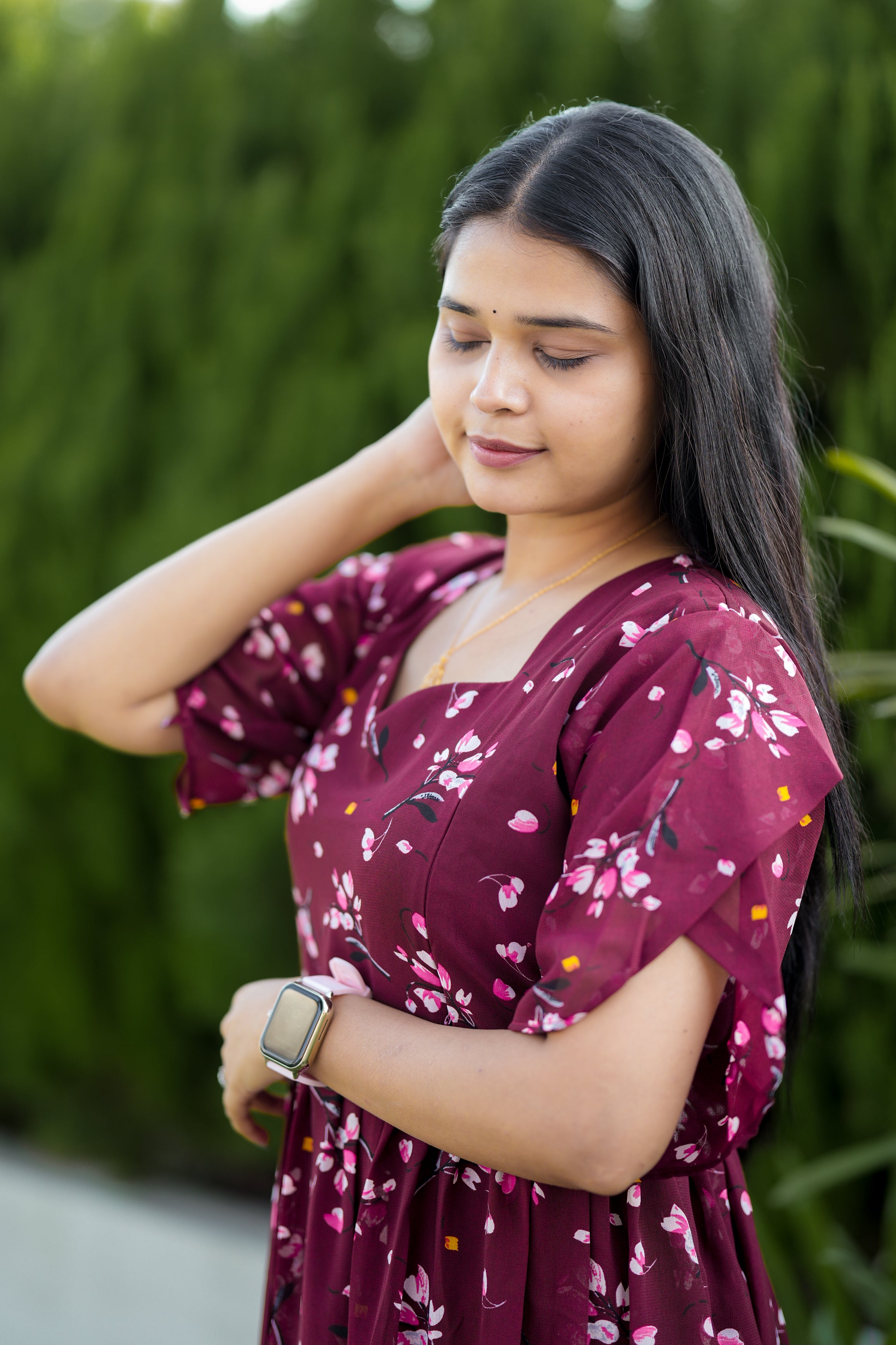 Maya premium georgette Maternity Kurthi