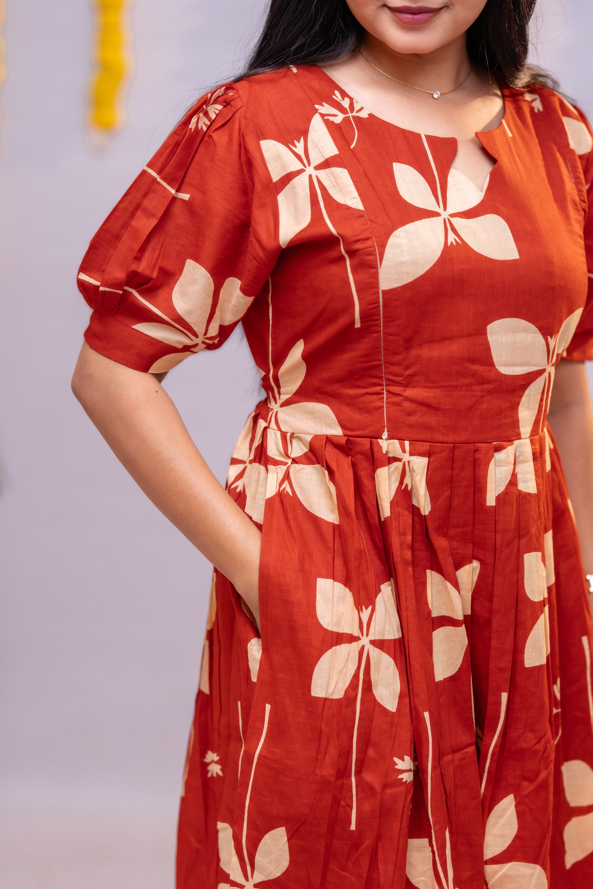 Nikitha premium cotton maternity kurti