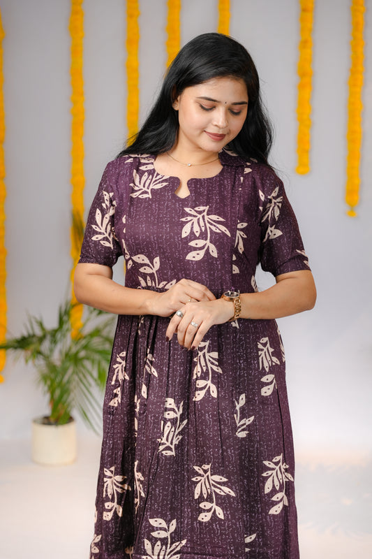 Devi premium cotton maternity kurti