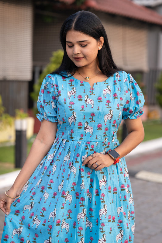 Agal premium cotton maternity kurti