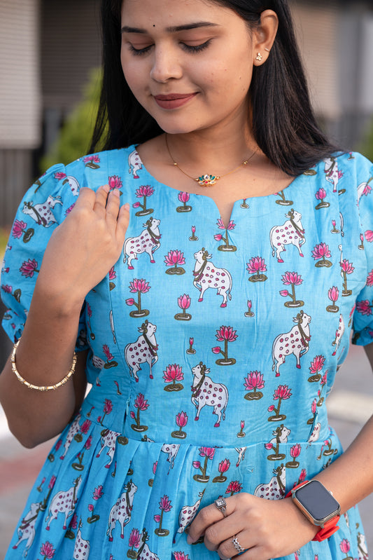Agal premium cotton maternity kurti
