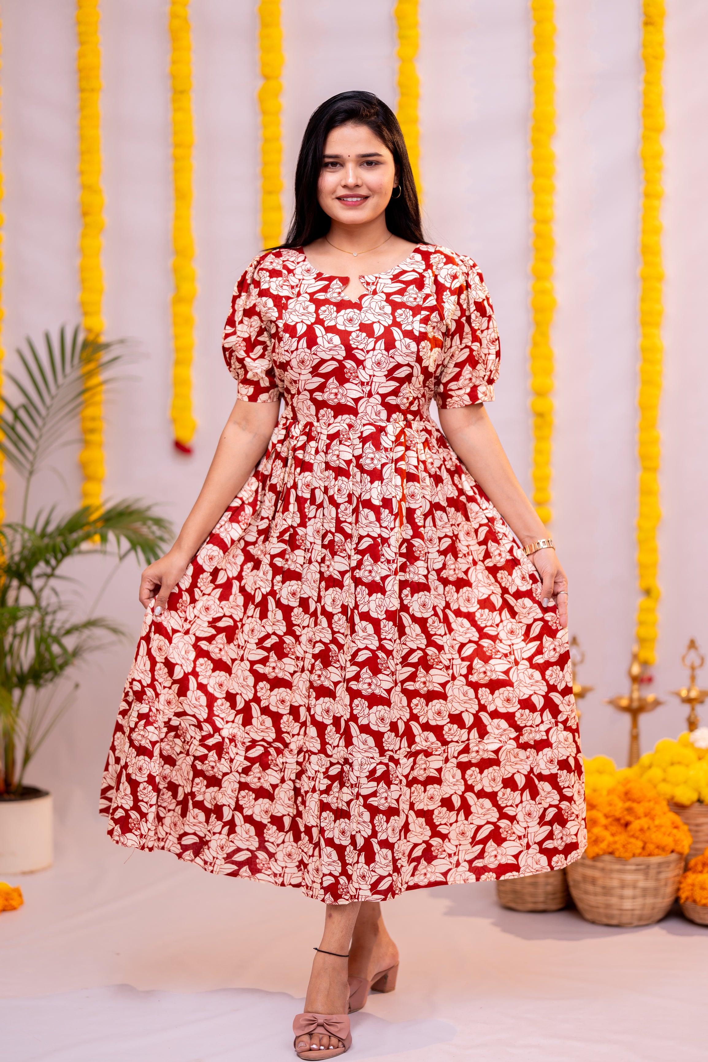 Nikitha premium cotton maternity kurti