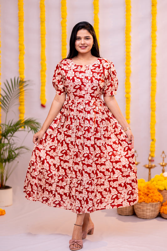 Nikitha premium cotton maternity kurti