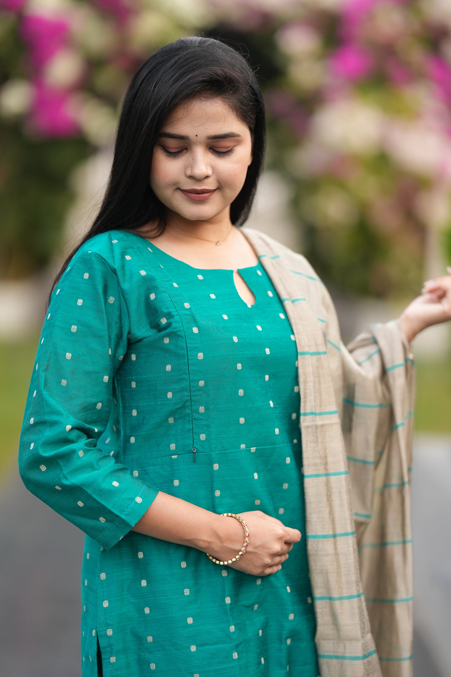 Maina premium raw silk 3 piece set