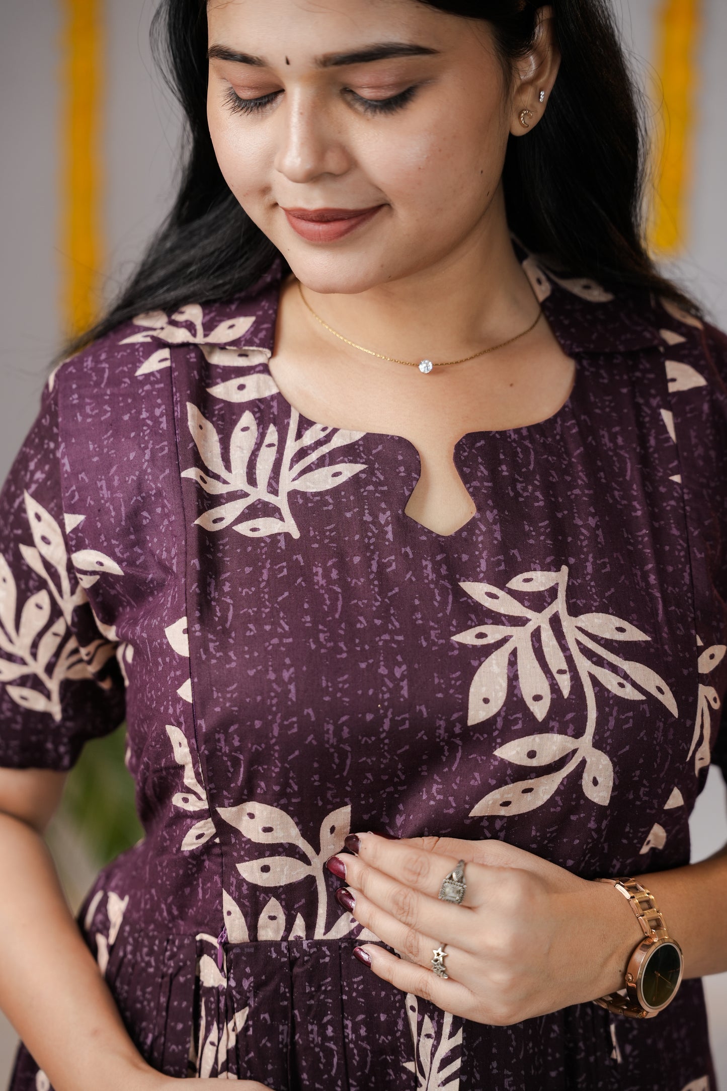 Devi premium cotton maternity kurti