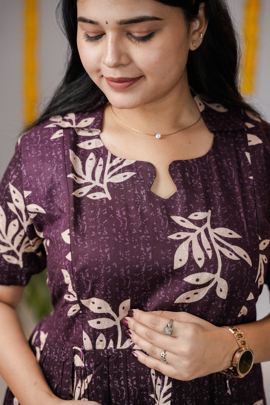 Devi premium cotton maternity kurti
