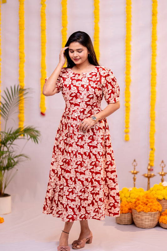 Nikitha premium cotton maternity kurti