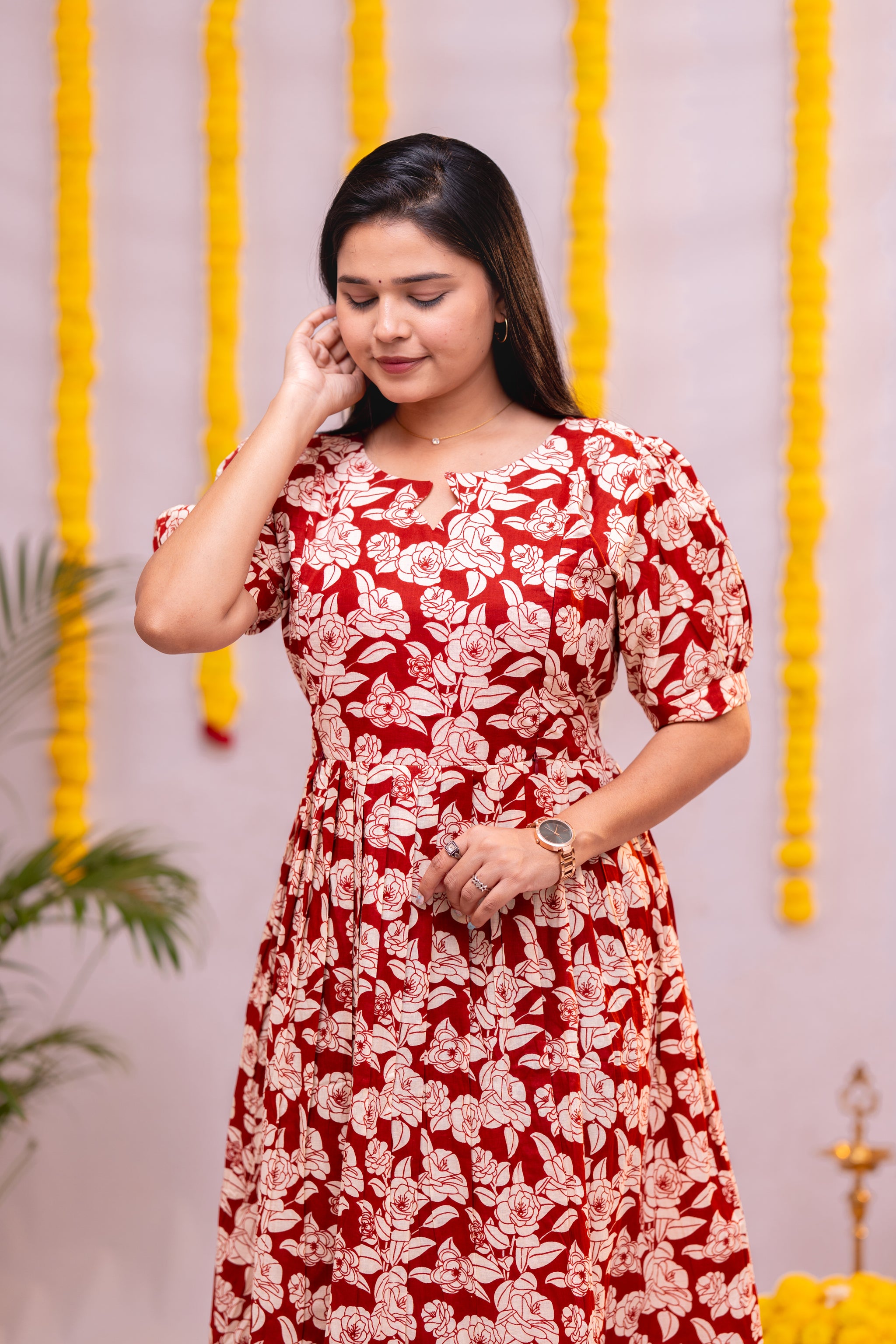 Nikitha premium cotton maternity kurti