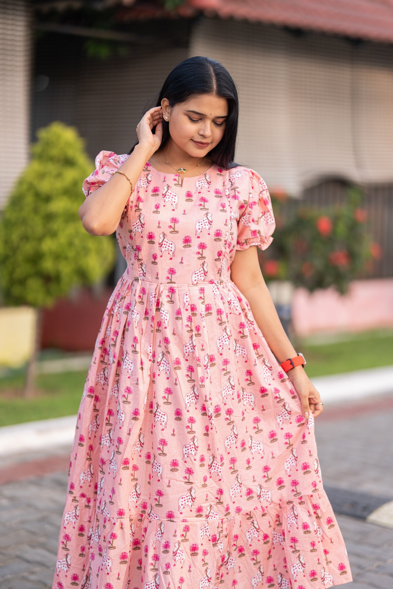 Narumugai premium cotton maternity kurti