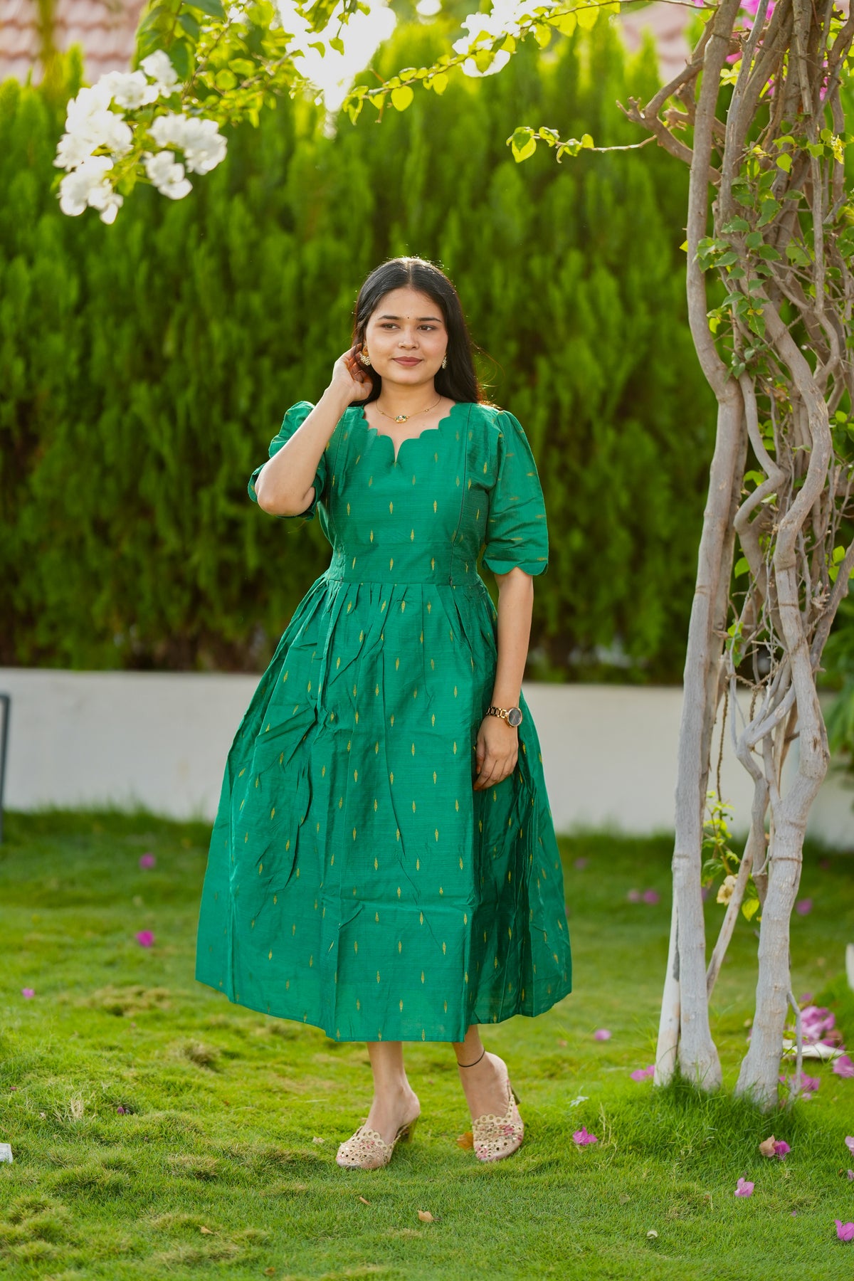 Thooriga 3 premium Raw silk maternity kurti