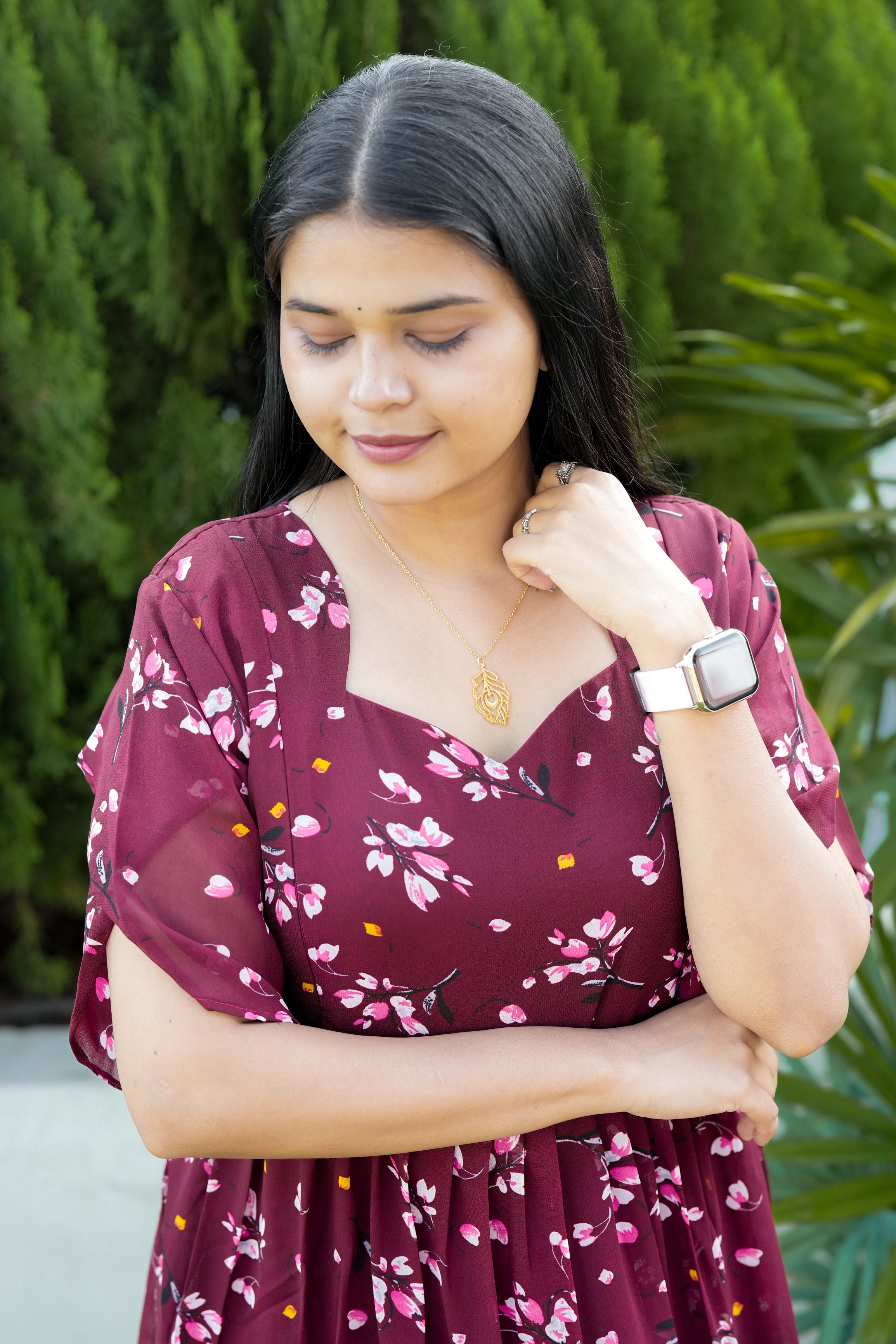 Maya premium georgette Maternity Kurthi