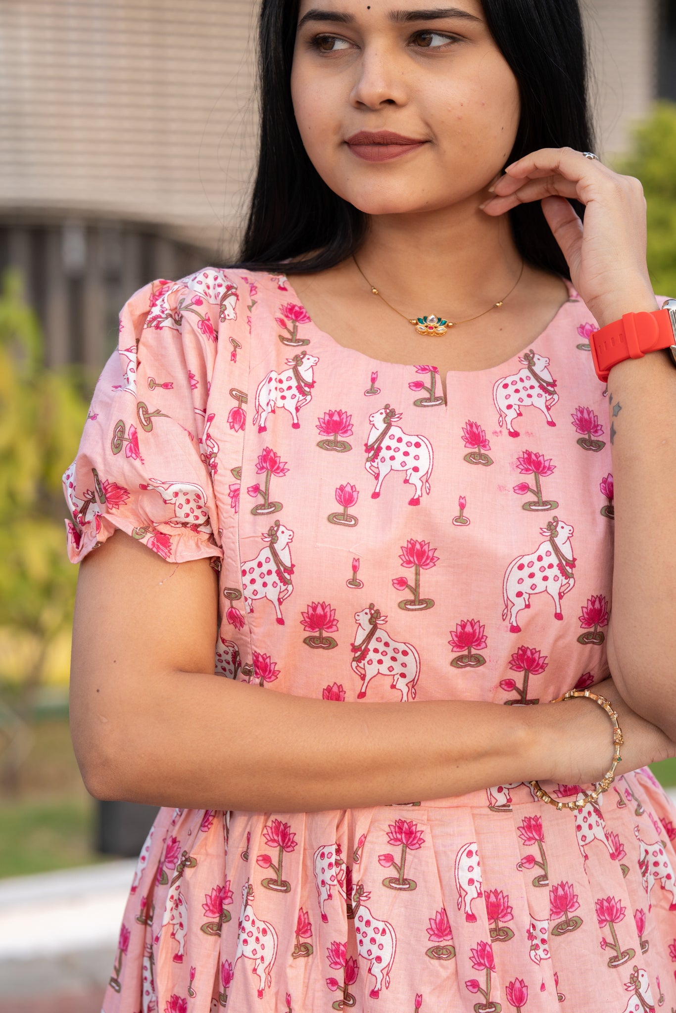 Narumugai premium cotton maternity kurti