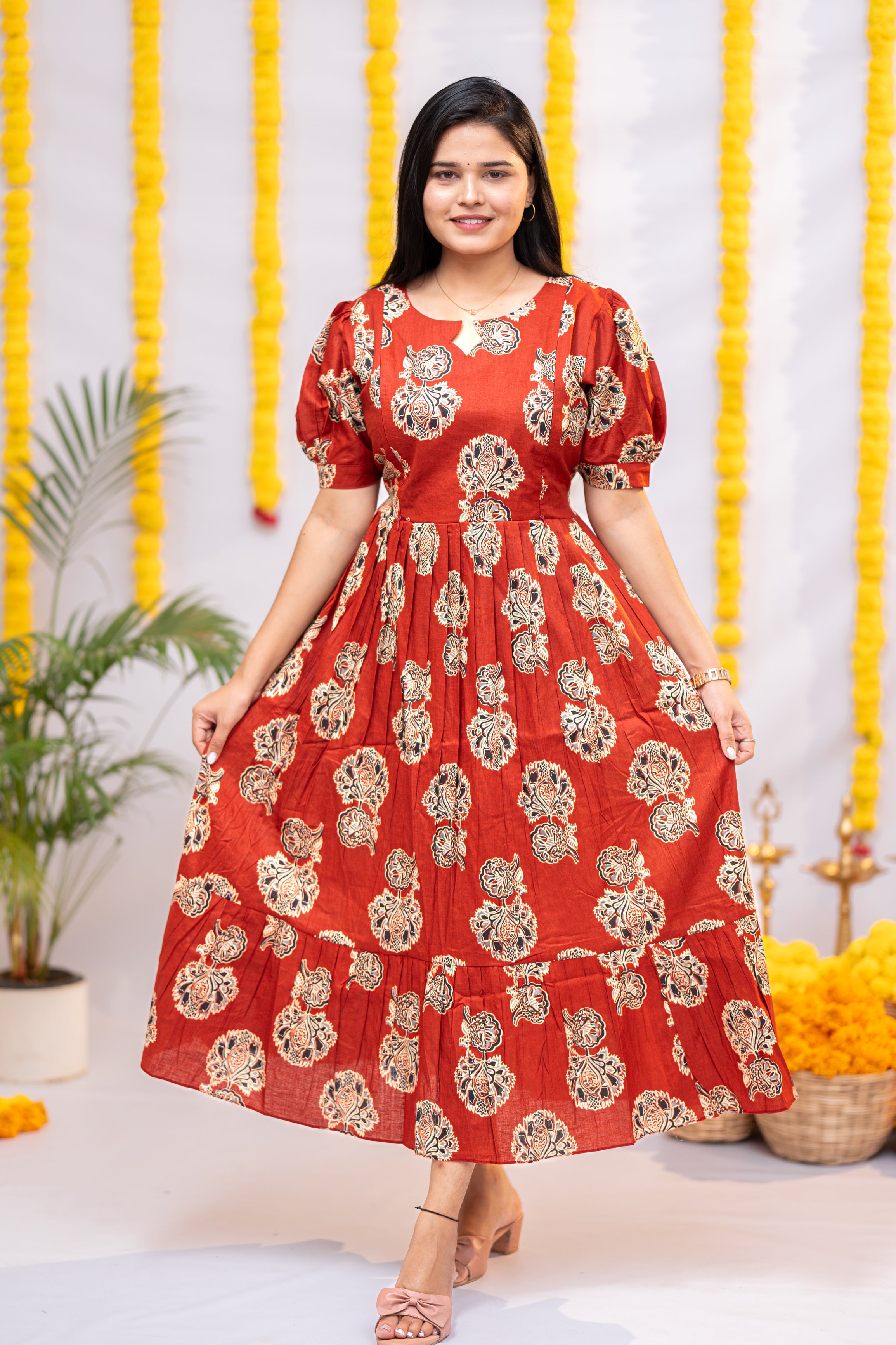 Hasini premium cotton maternity kurti
