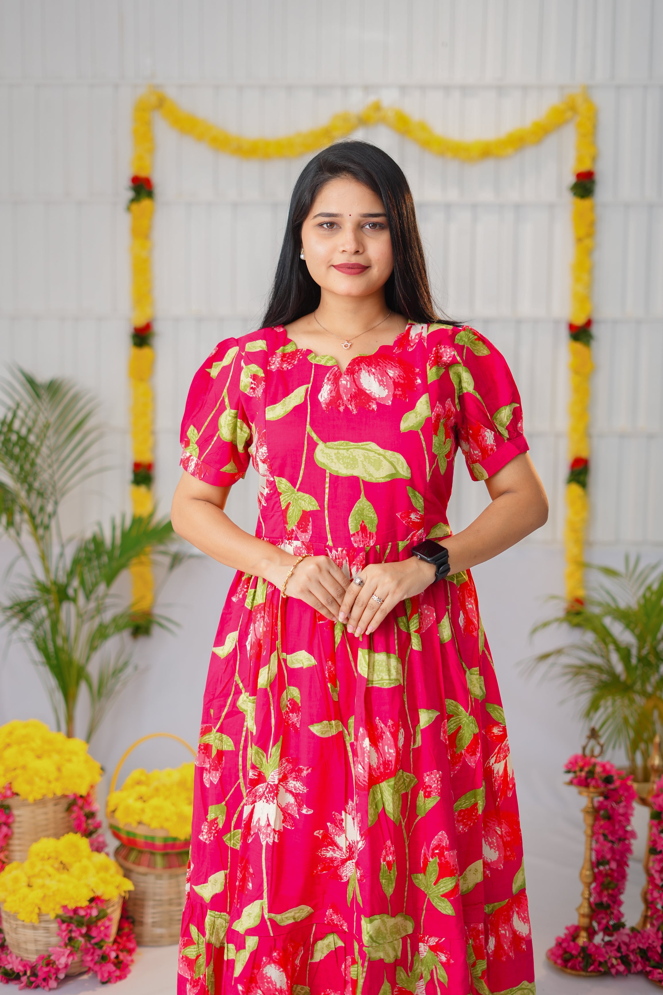 Azhagi premium maternity cotton kurti