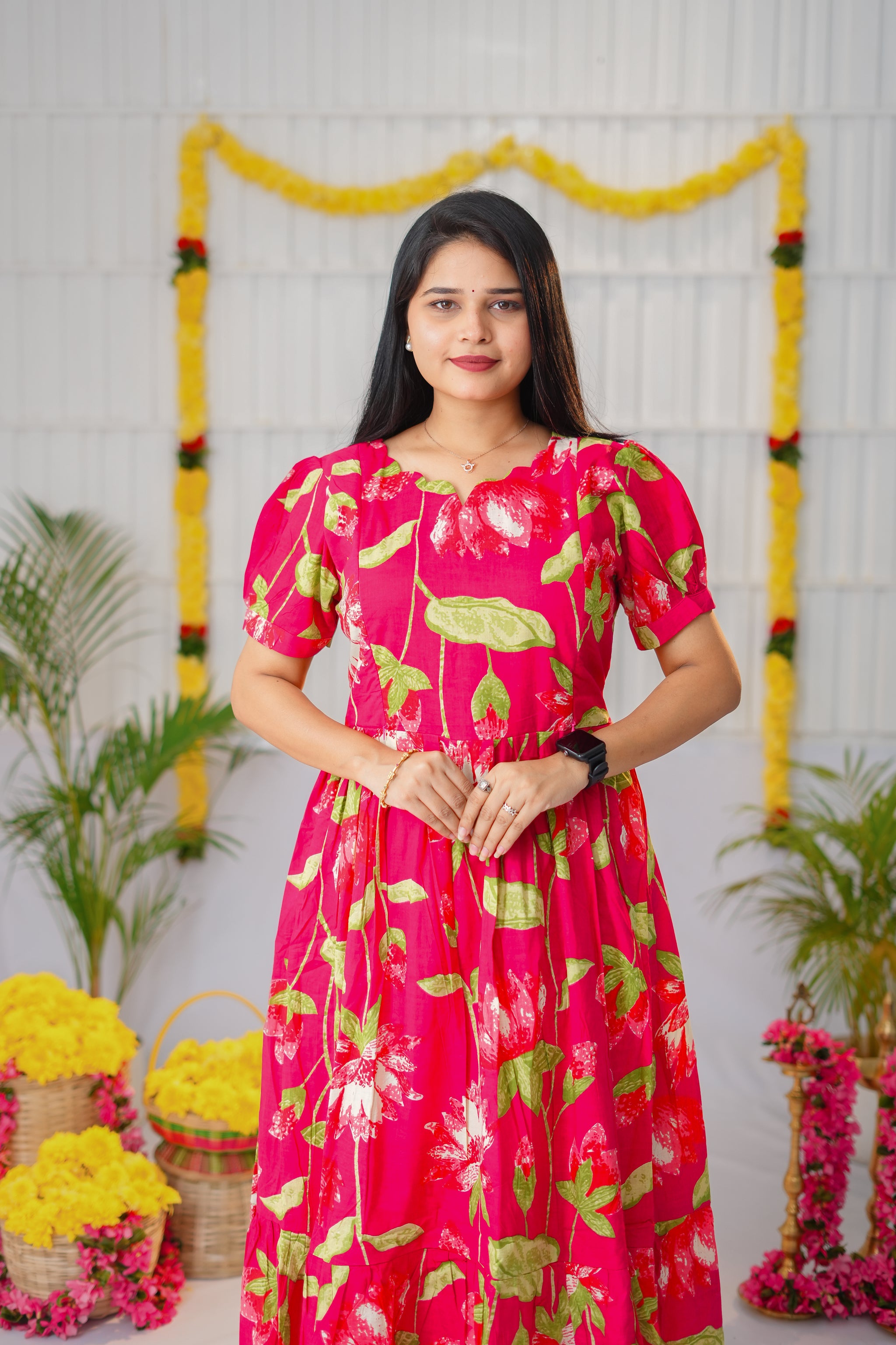 Azhagi premium maternity cotton kurti