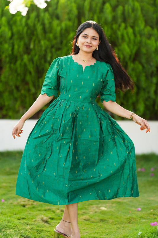 Thooriga 3 premium Raw silk maternity kurti